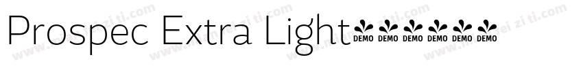 Prospec Extra Light字体转换